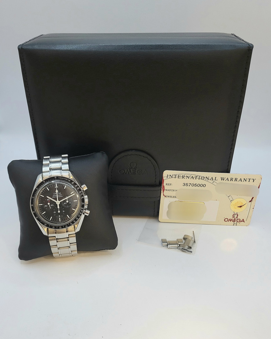 Cronografo acciaio Omega Speedmaster con  scatola e garanzia a corredo