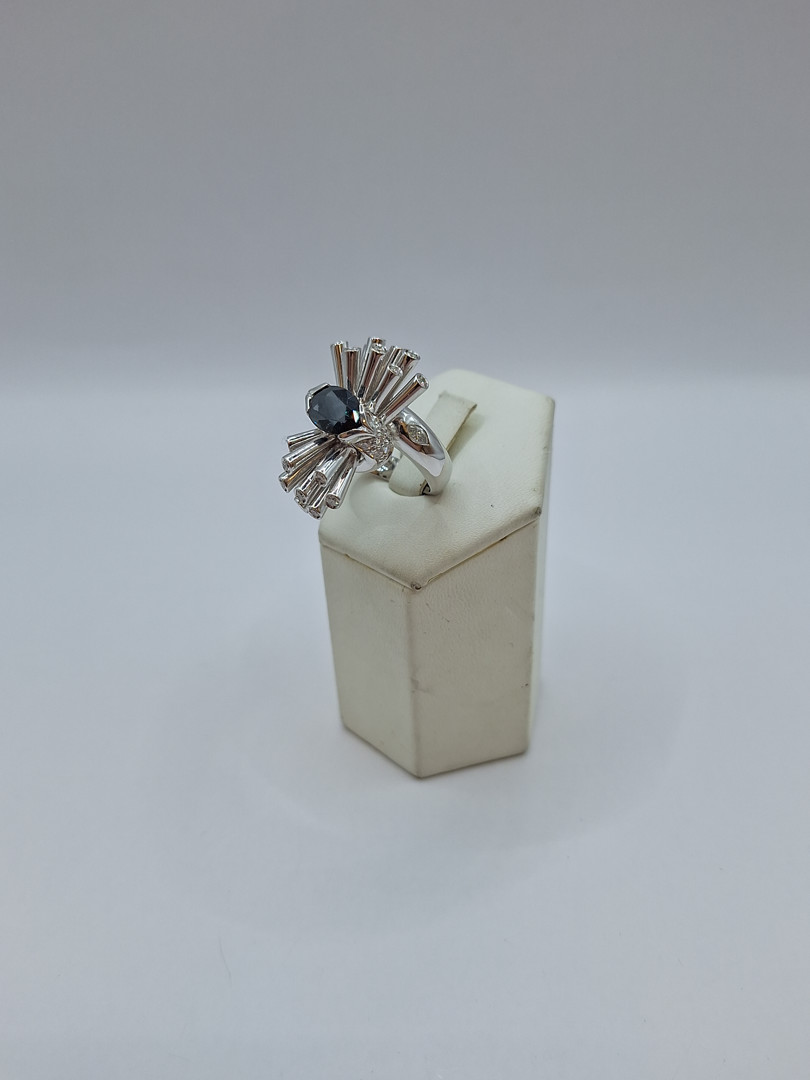 Anello oro diamanti pietra 