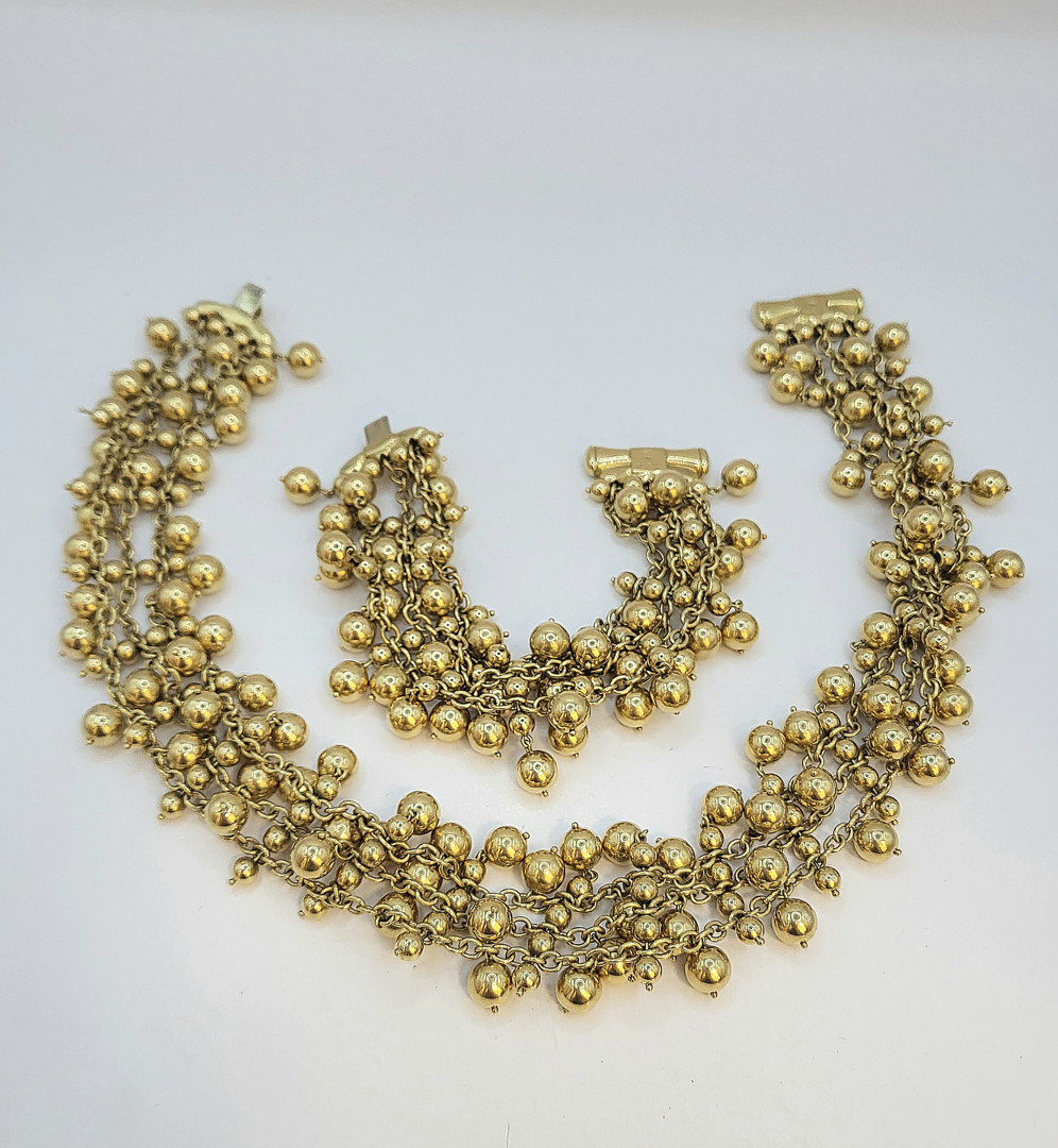 Bracciale e collana oro