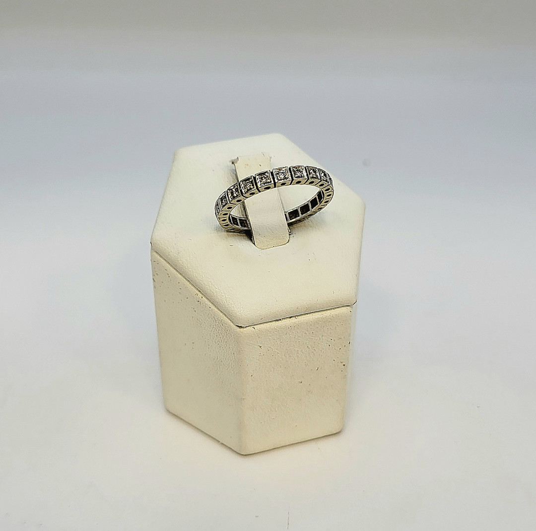 Anello oro diamantini