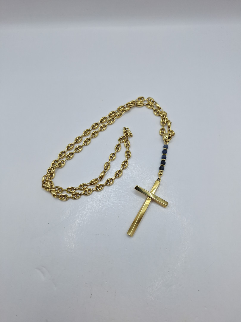 Collana e ciondolo in oro pietre 