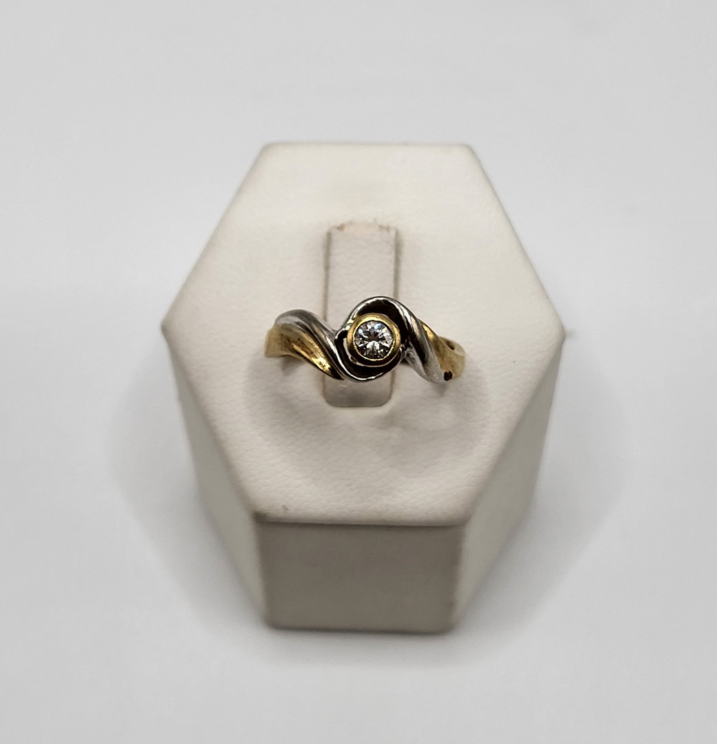 Anello oro diamante 