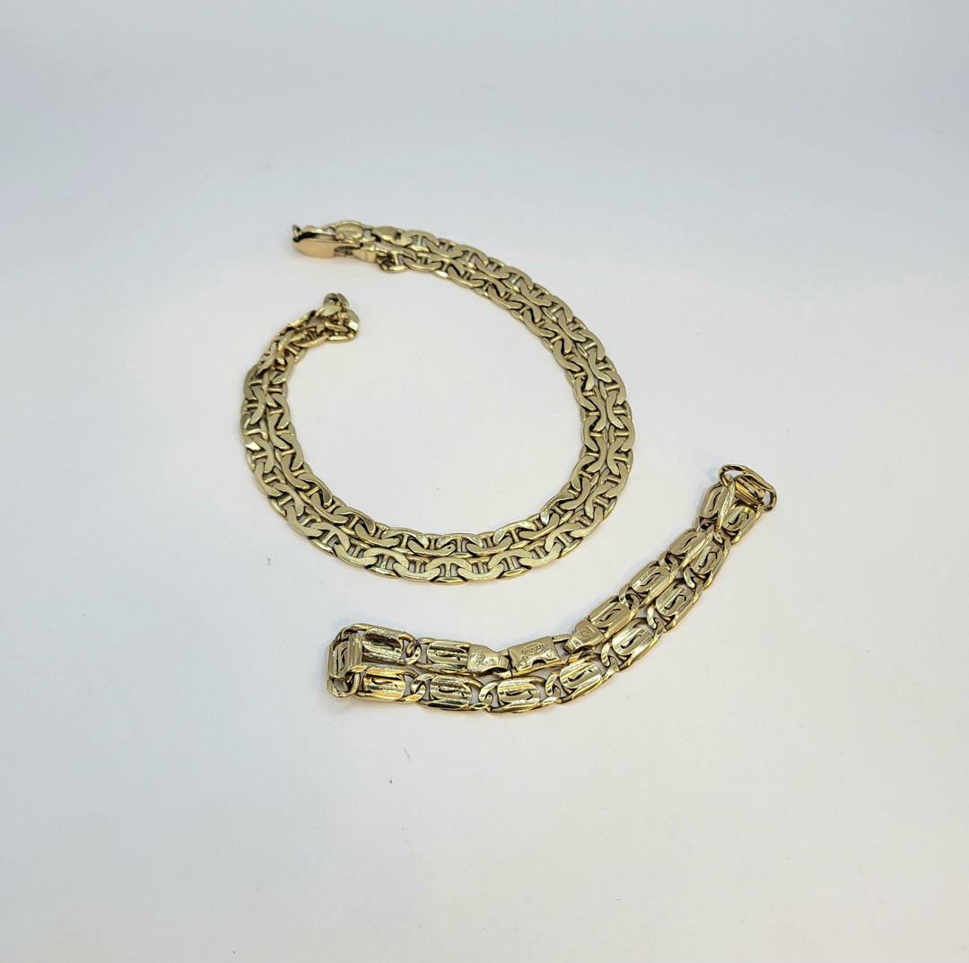 Collana bracciale oro