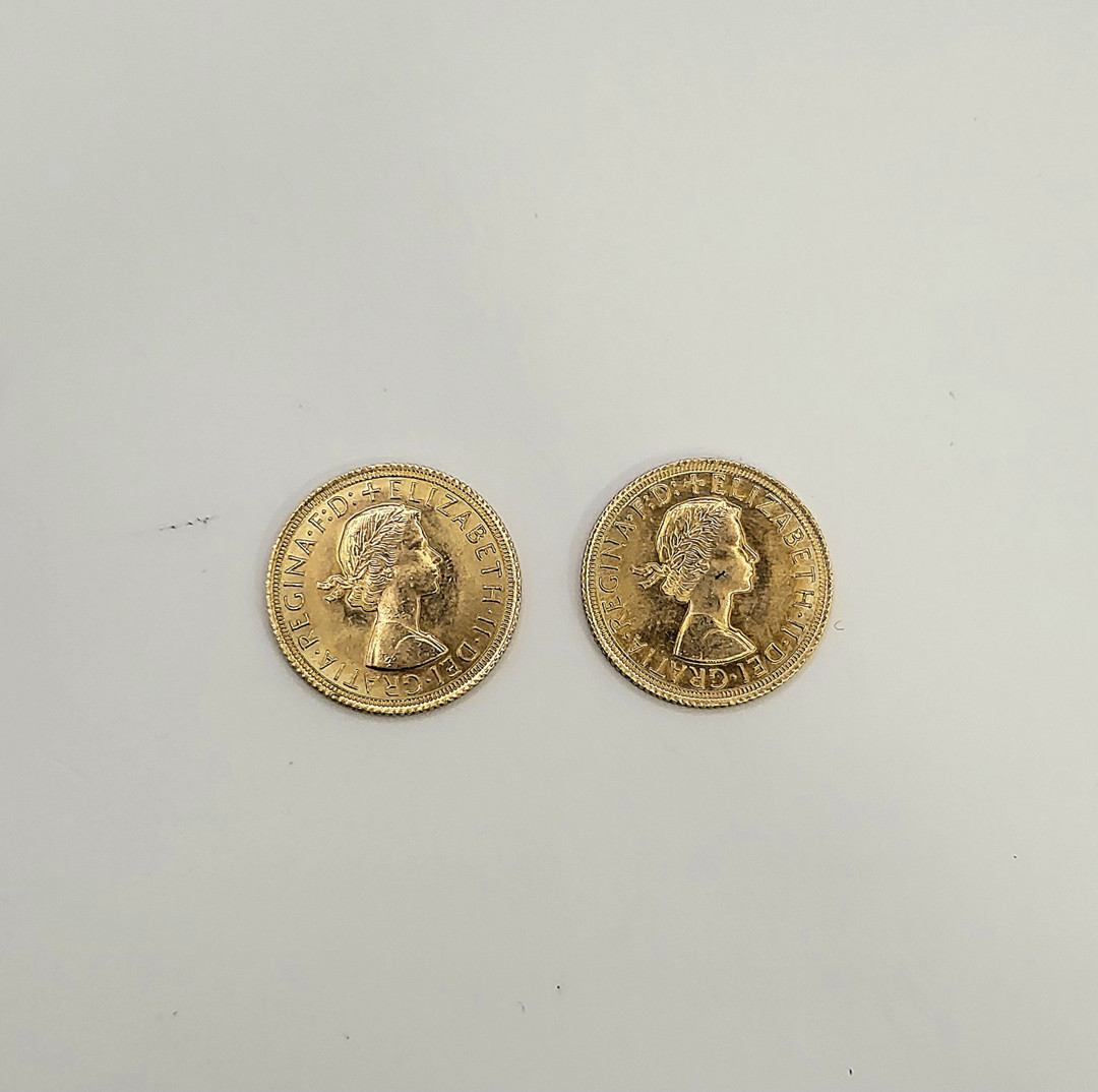 Due pezzi oro monetato