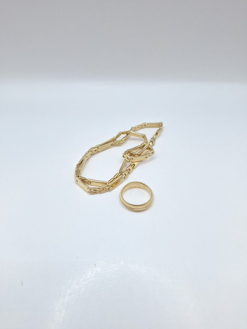 Anello collana oro