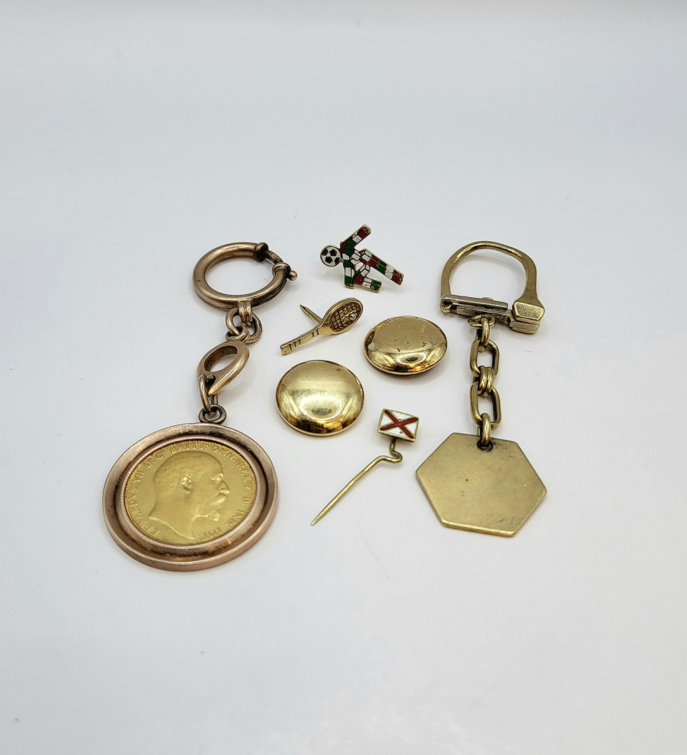 Vari oggetti oro smalto 