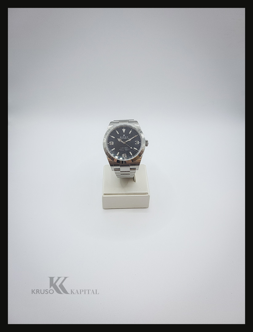 Bracciale con orologio acciaio Rolex Explorer