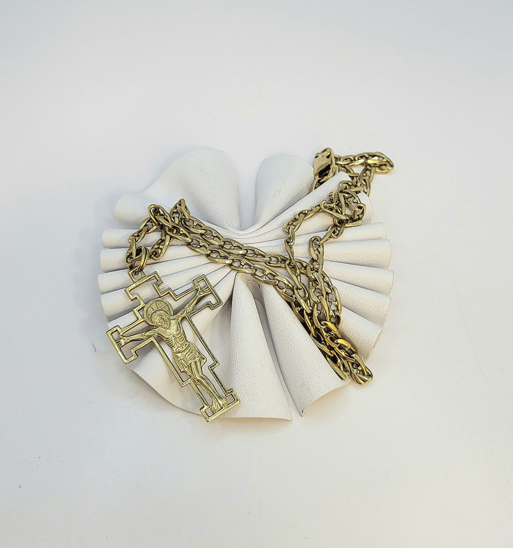 Collana croce oro