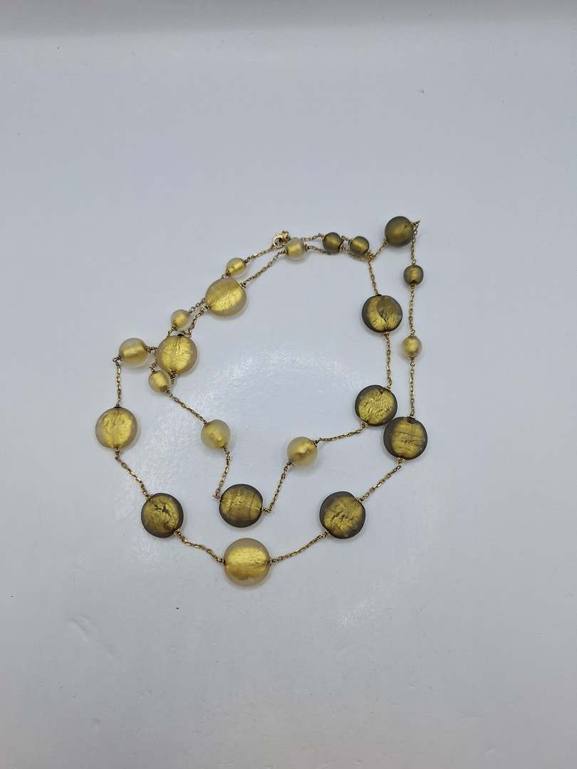 Collana oro pietre 