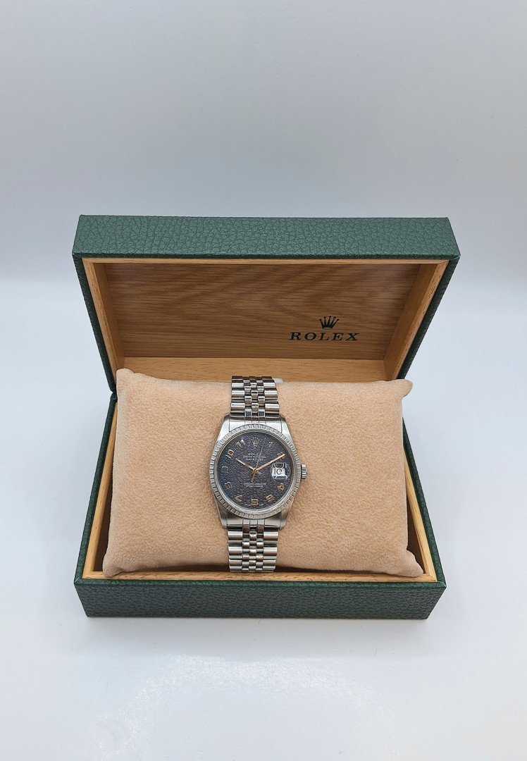 Orologio acciaio Rolex Datejust con scatola a corredo