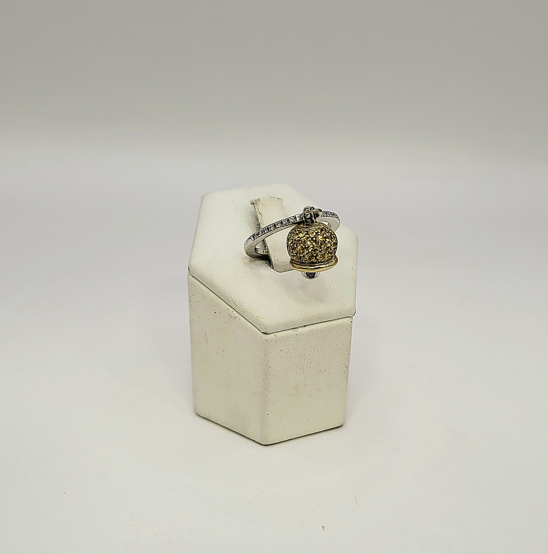 Anello oro diamanti pietre