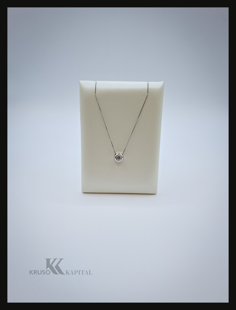 Catenina ciondolo oro diamante