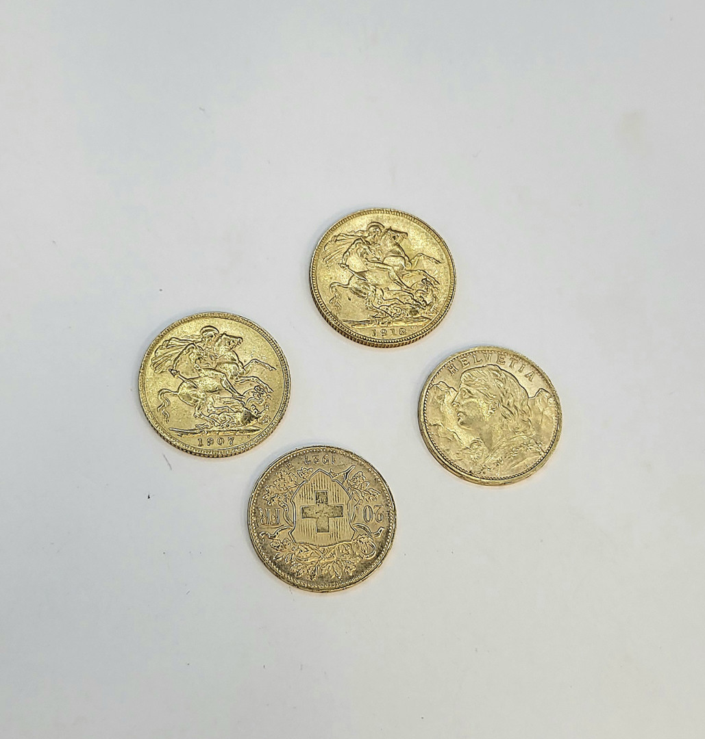 4 monete oro