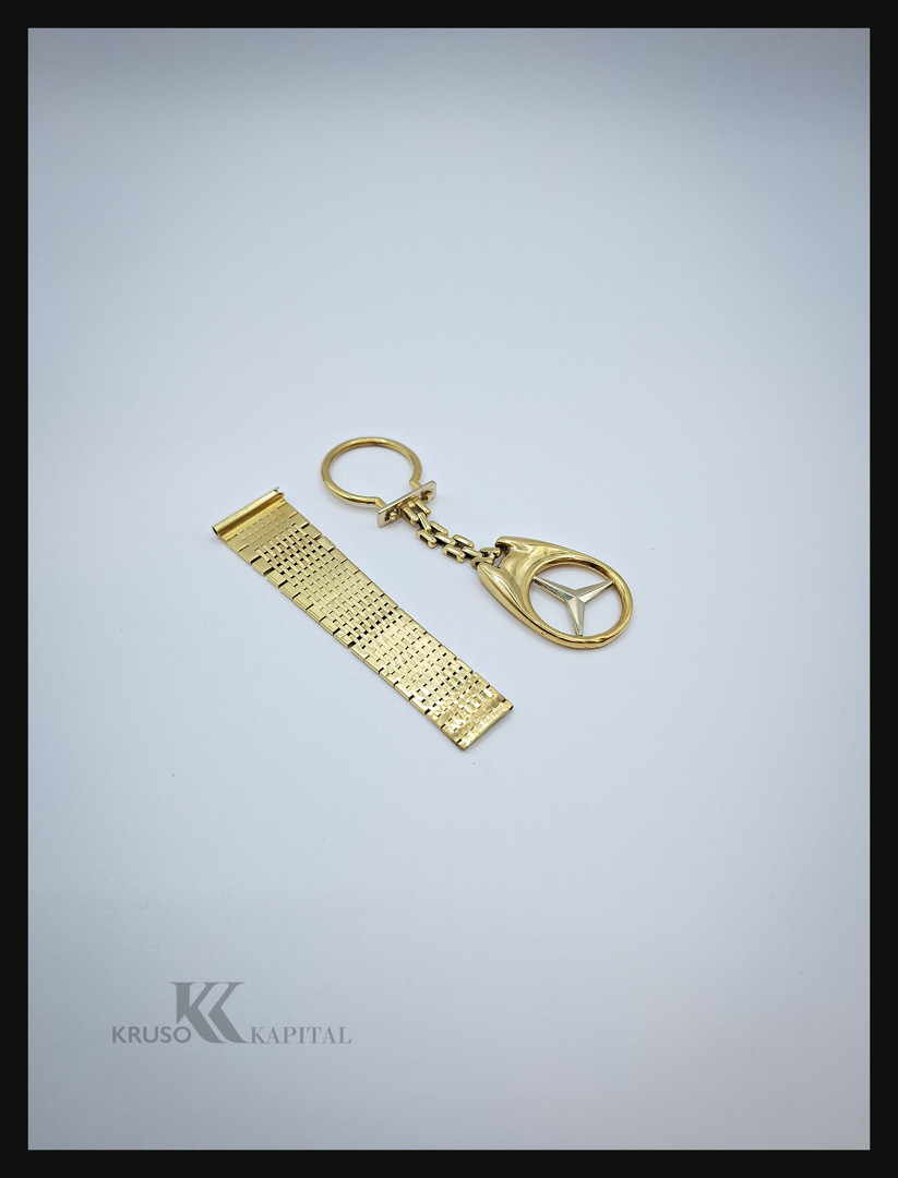 Portachiavi e pezzo oro