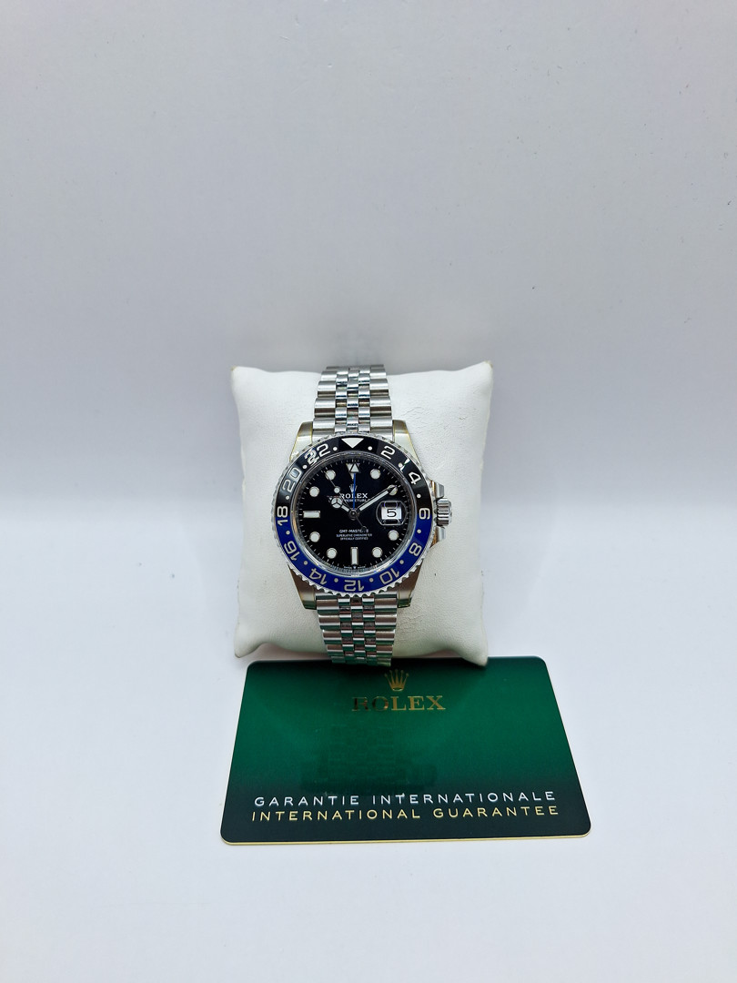 Orologio acciaio ghiera ceramica Rolex GMT-Master II con garanzia a corredo