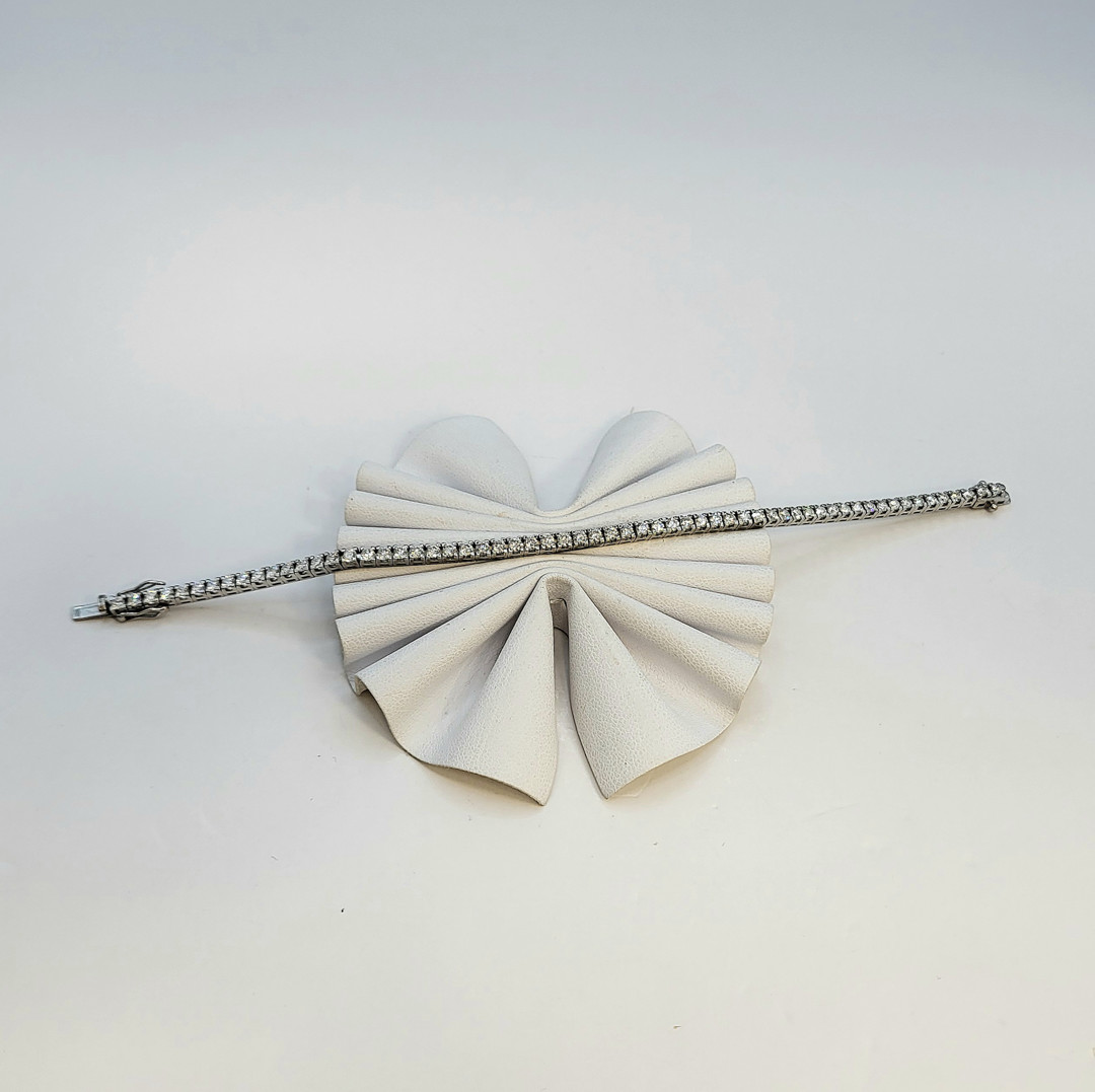 Bracciale tennis oro diamantini