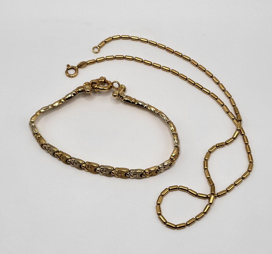 Collana e bracciale oro 
