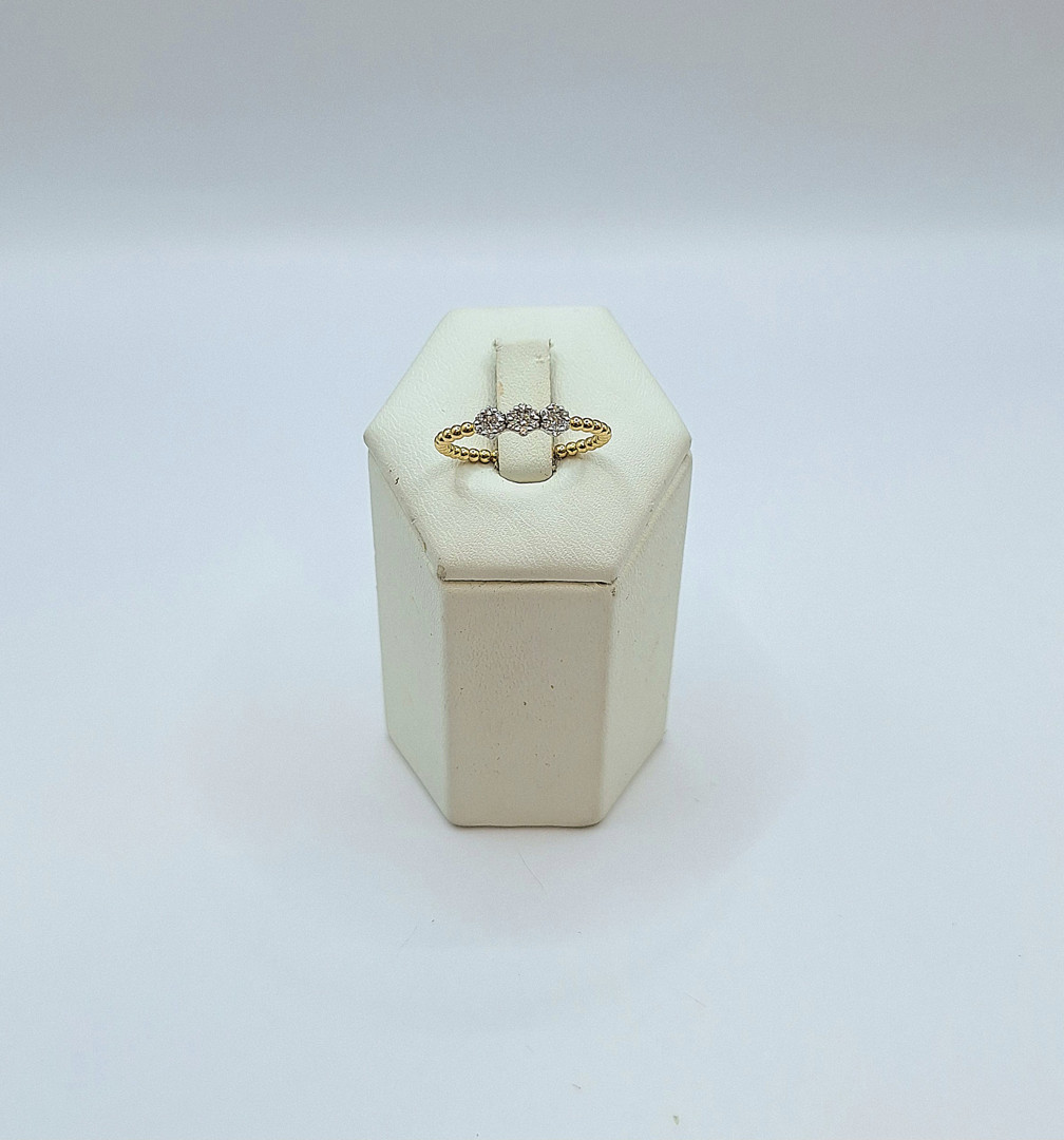 Anello oro diamantini