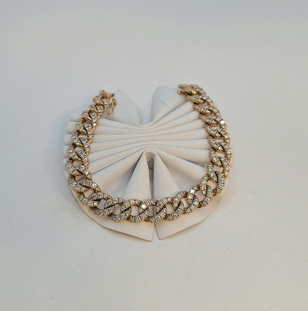 Bracciale oro diamantini