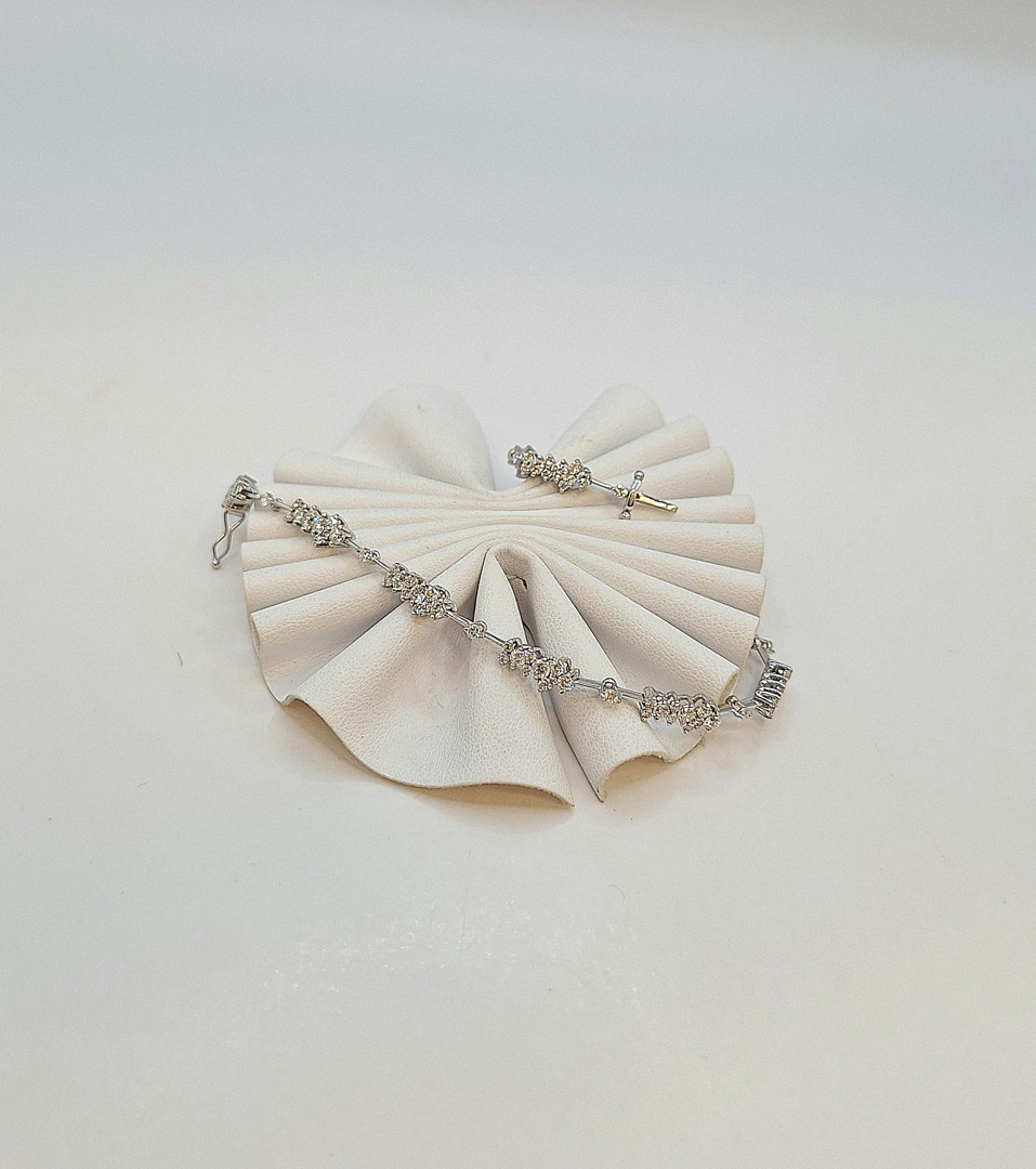 Bracciale oro diamantini