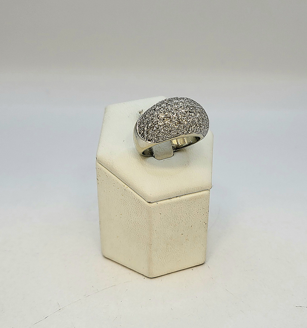 Anello oro diamantini