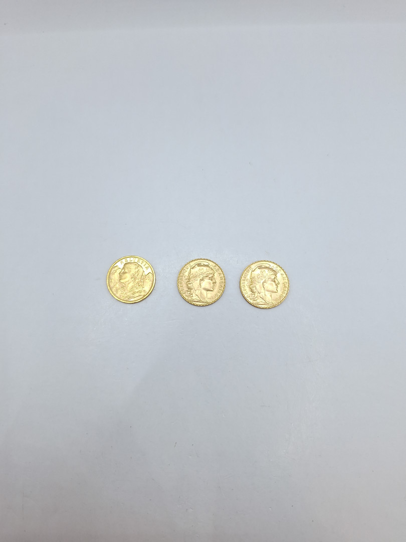 Tre monete oro