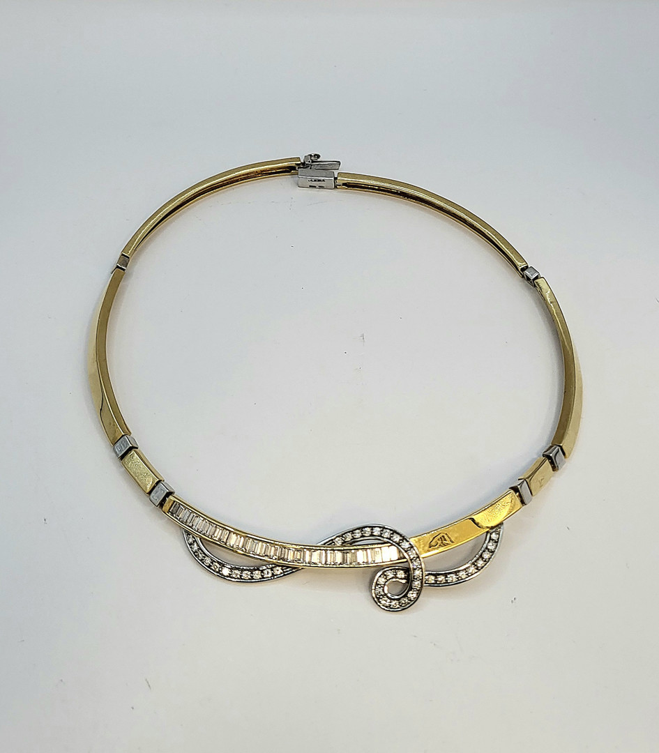 Collier oro diamanti 