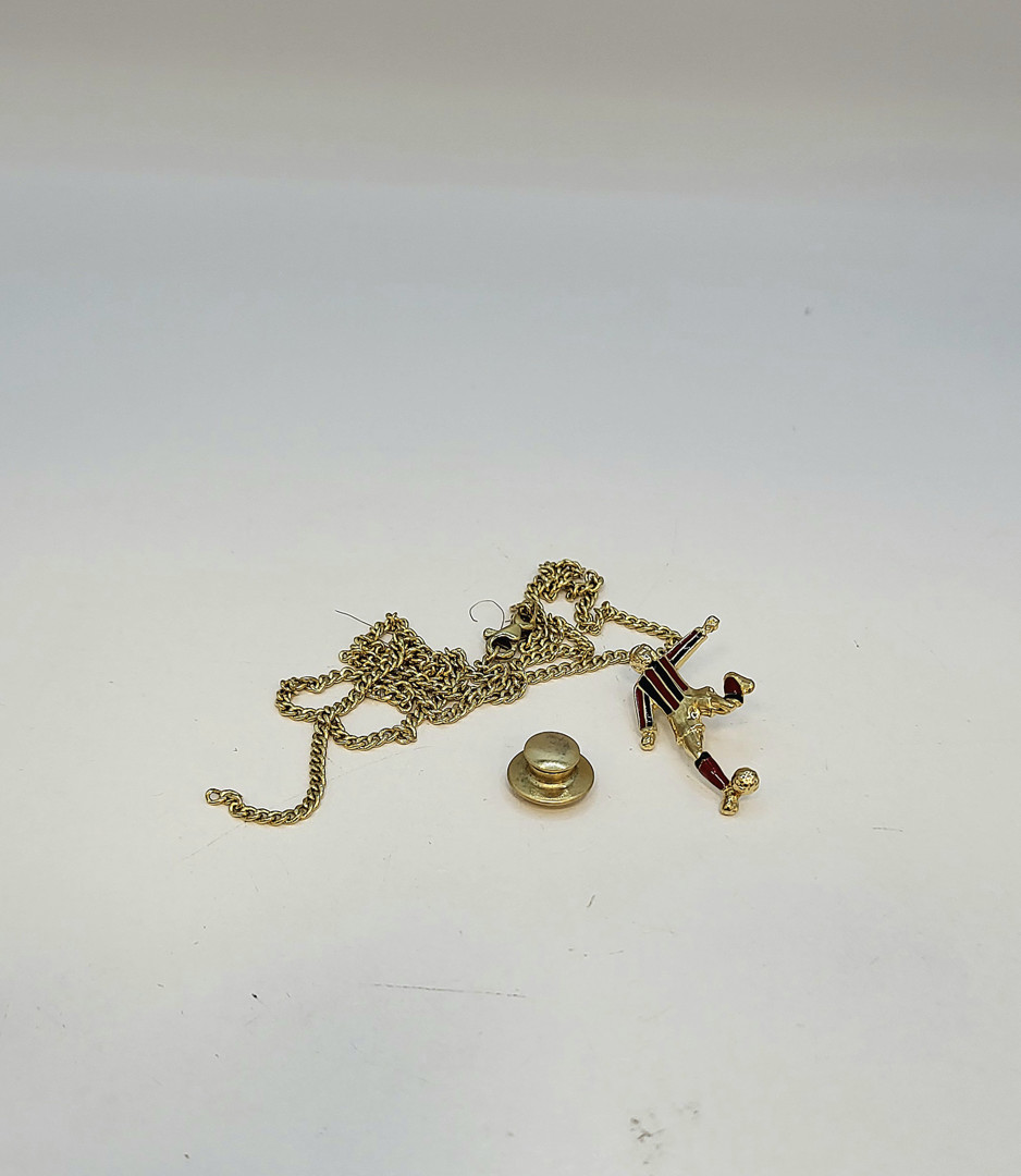 Spilla e collana oro smalto 