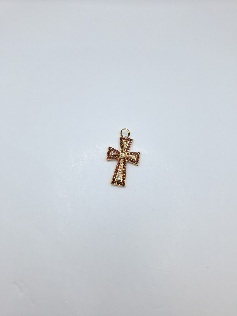 Ciondolo oro diamanti pietre