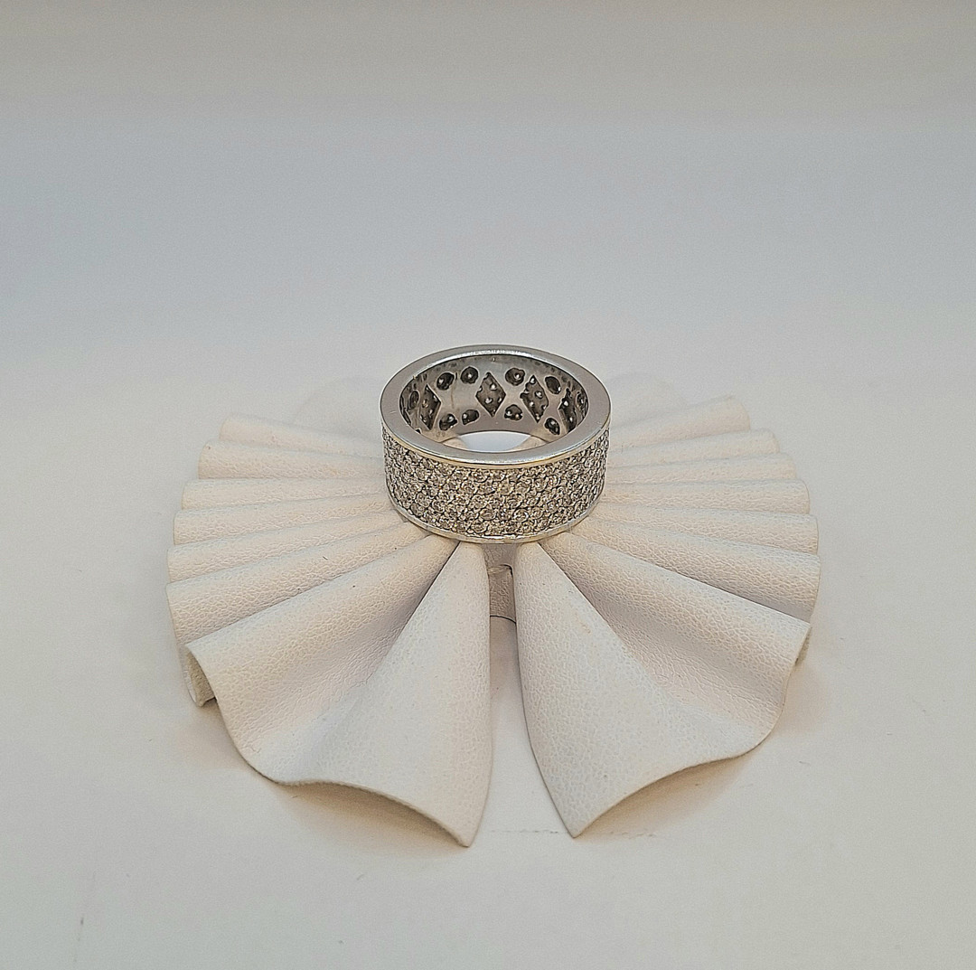 Anello oro diamantini