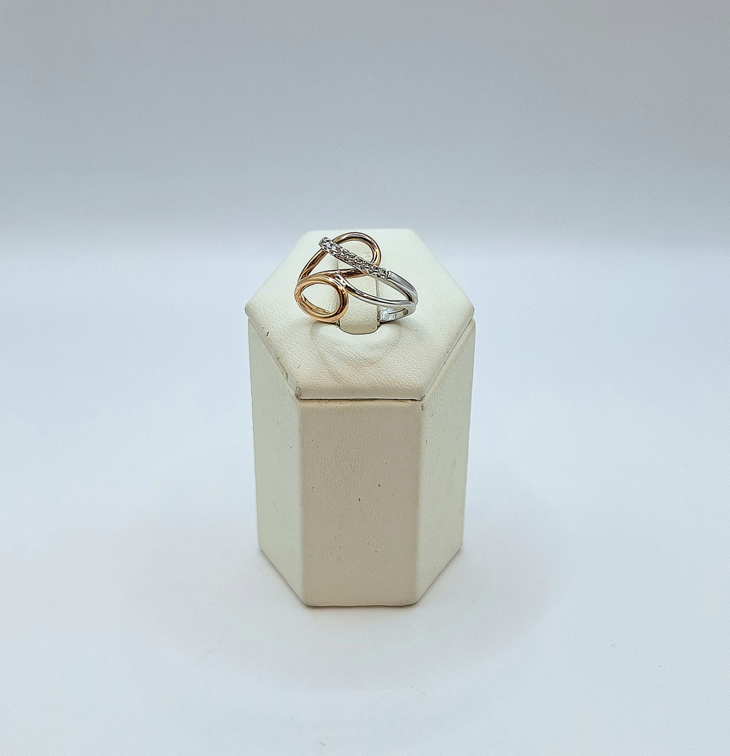 Anello oro diamantini