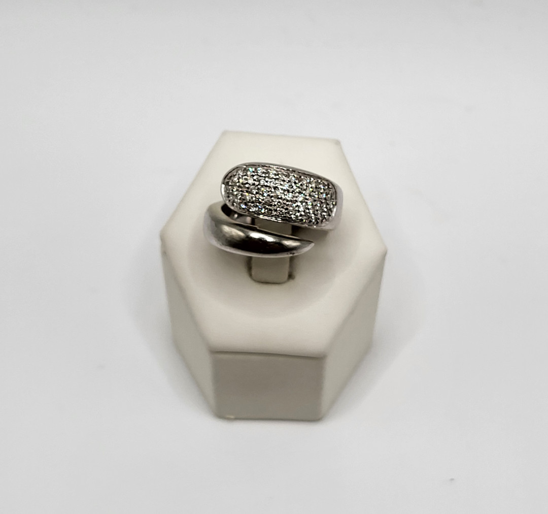 Anello oro diamantini