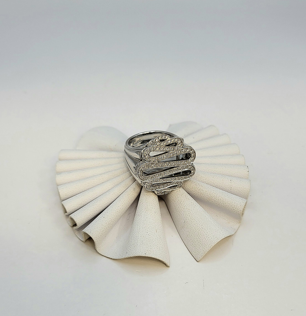 Anello oro diamantini