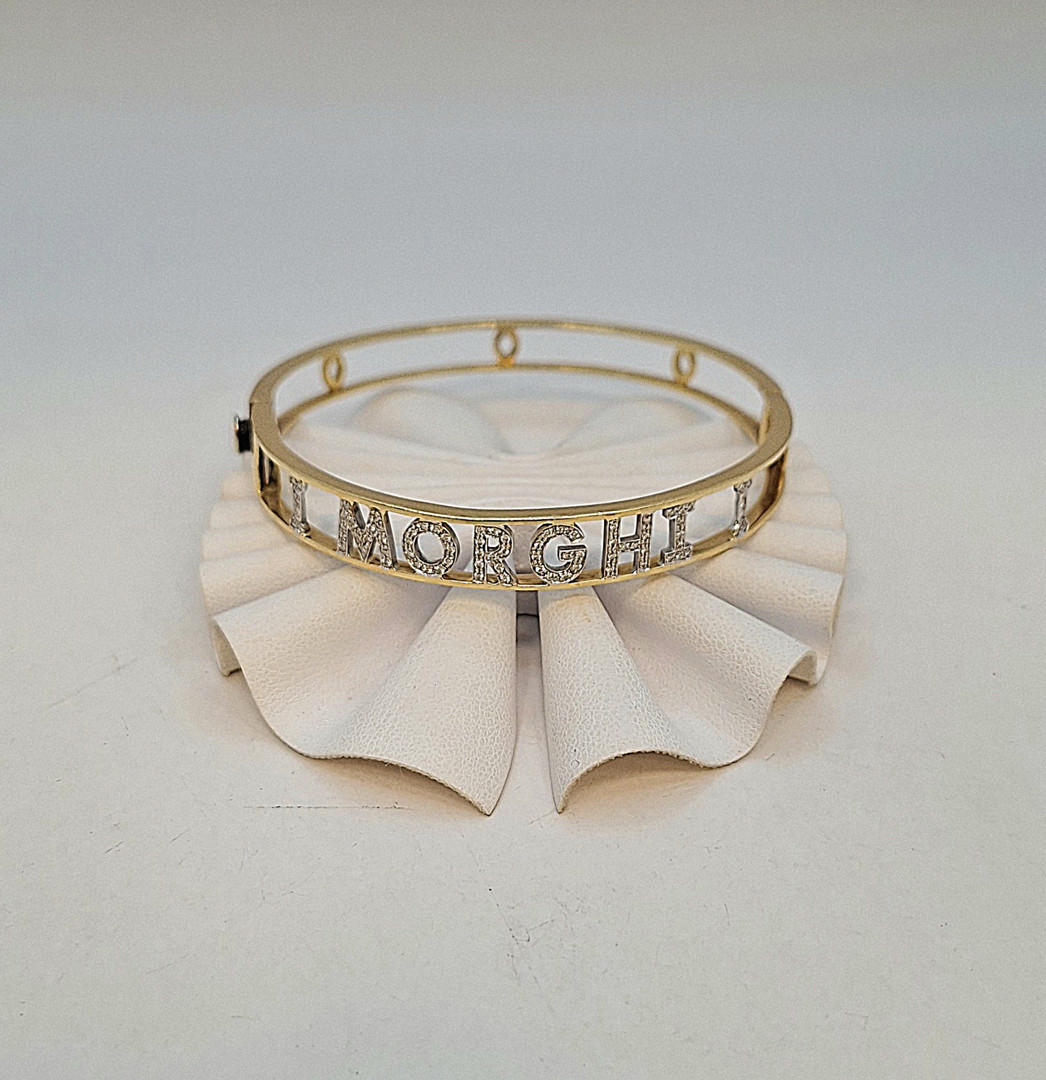 Bracciale oro diamantini