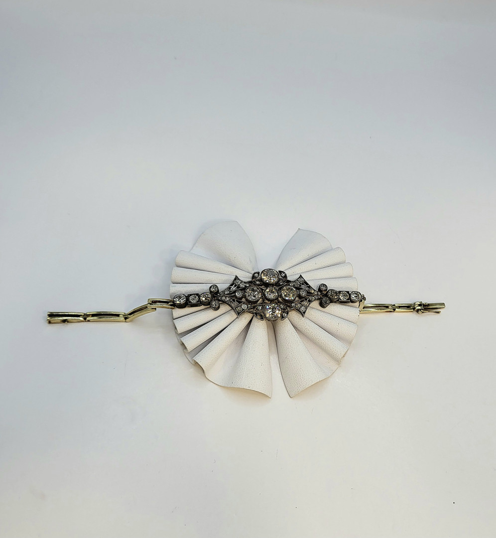 Bracciale oro argento diamanti