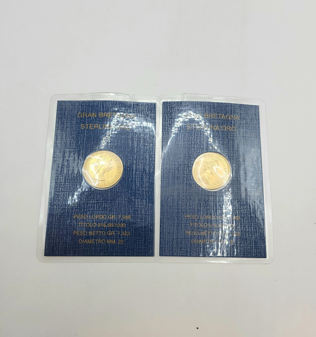 Due sterline oro 