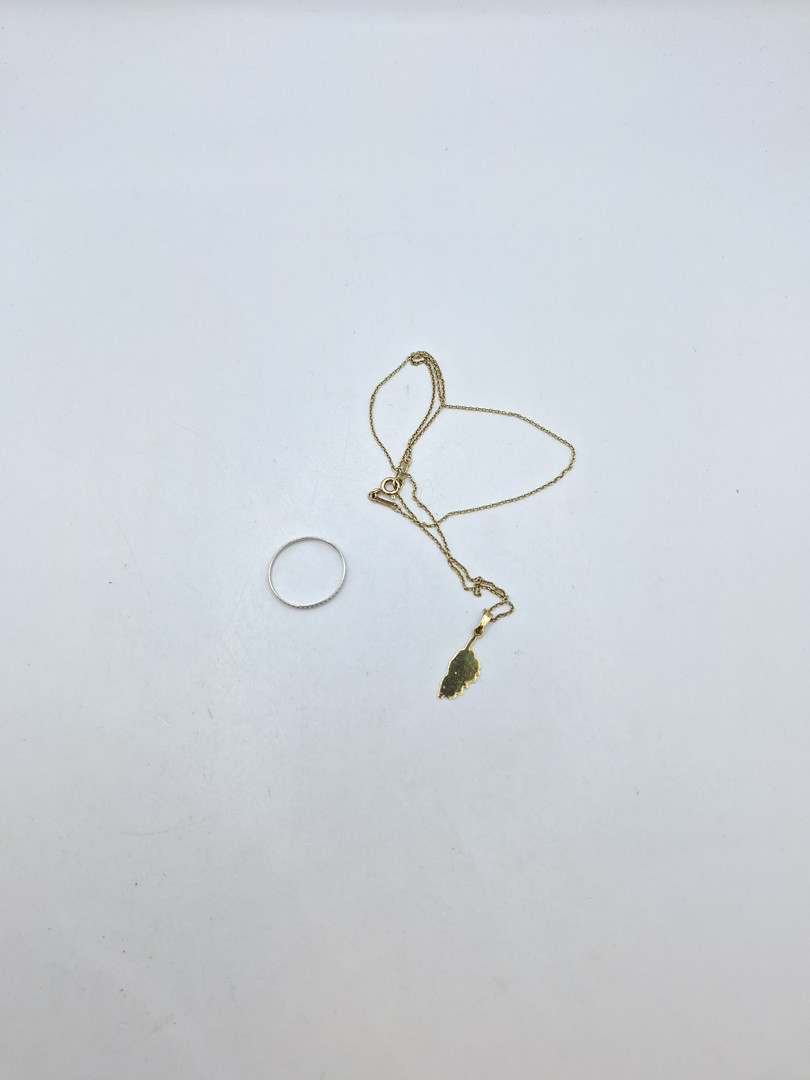 Catenina anello e ciondolo oro