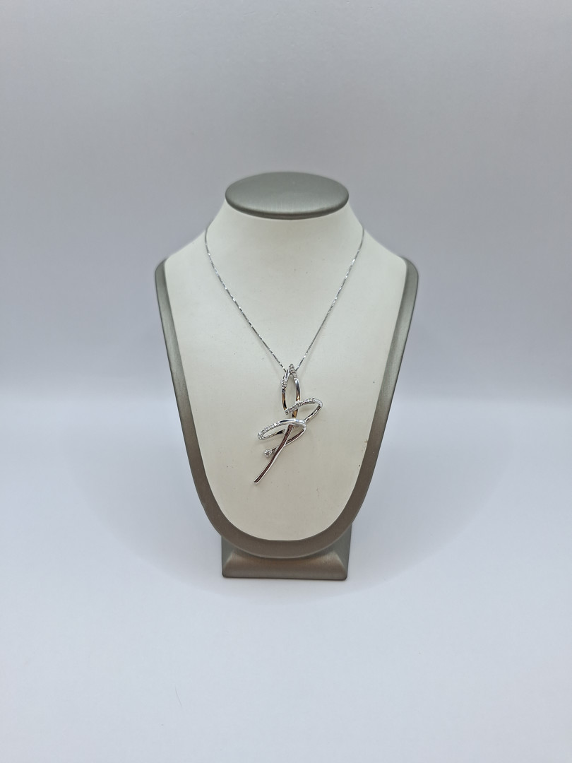Collana ciondolo oro diamantini 