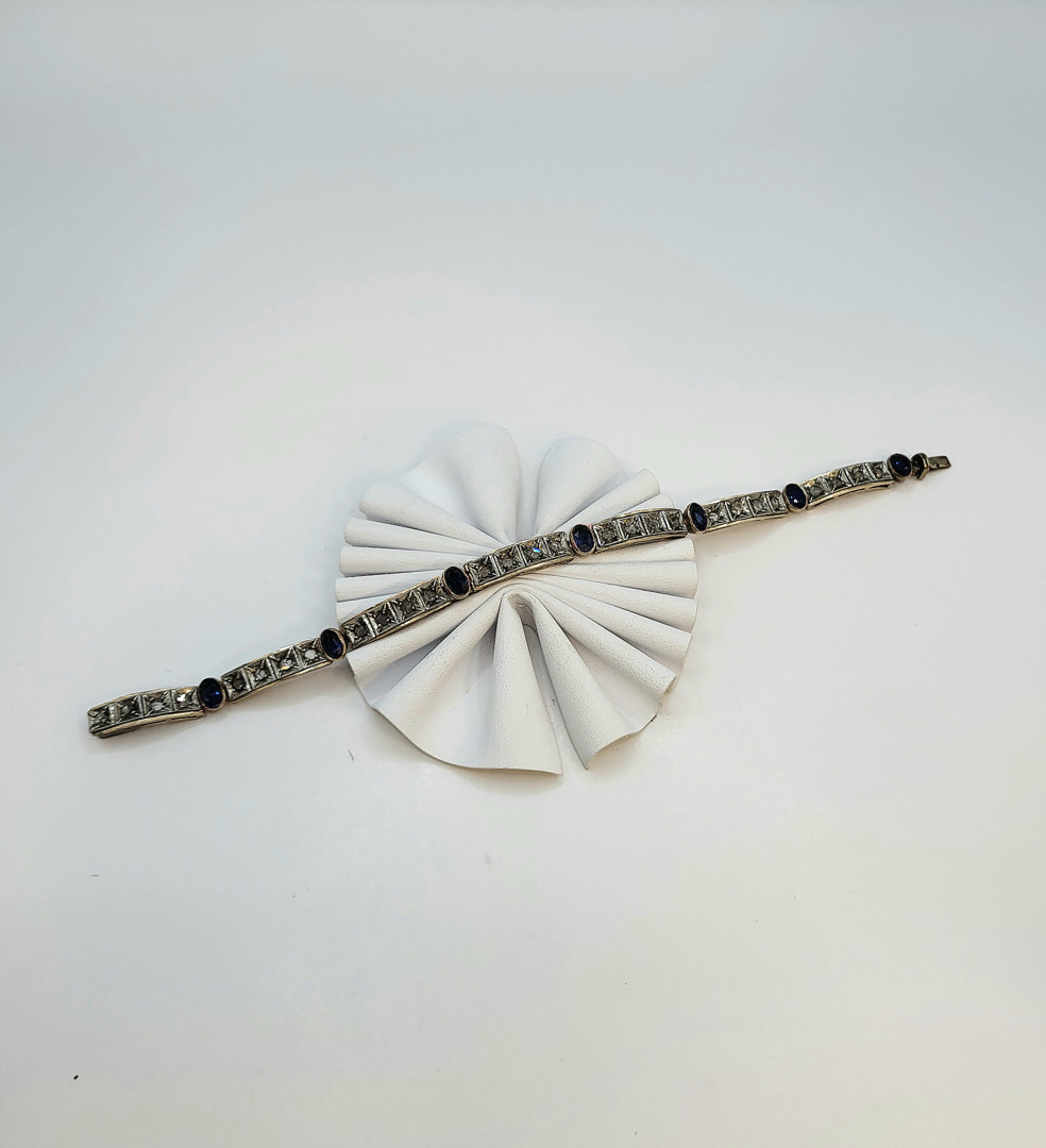 Bracciale oro argento pietre diamanti