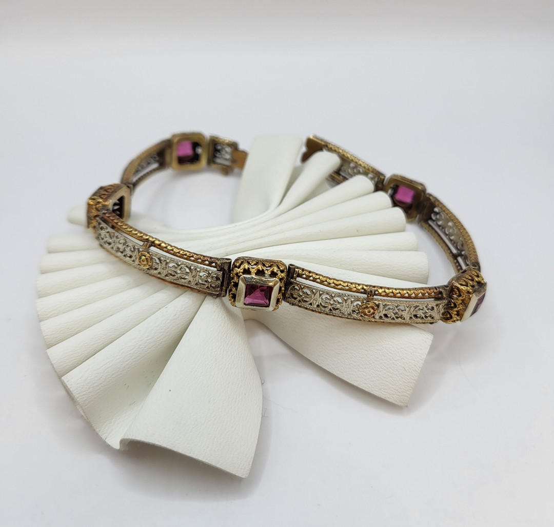 Bracciale oro pietre