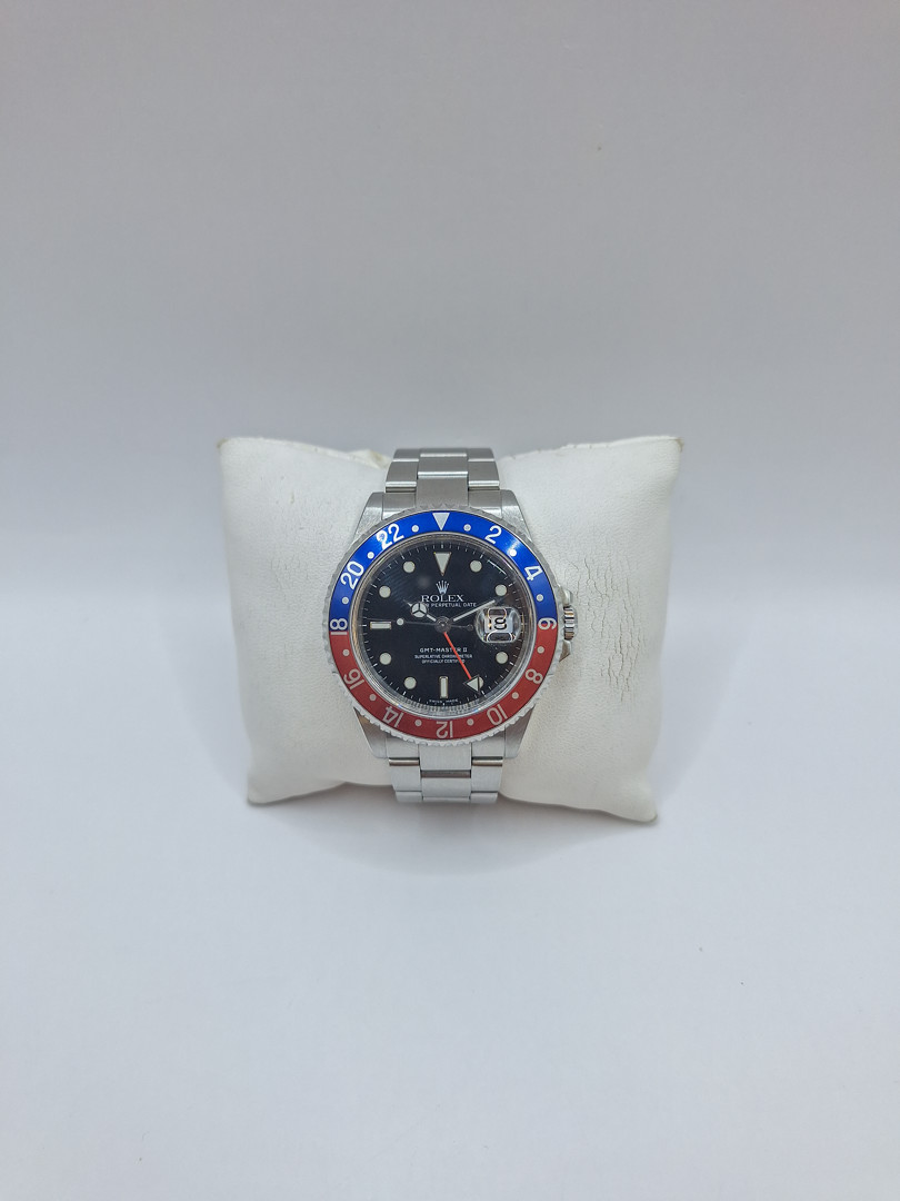Orologio acciaio Rolex GMT Master II 