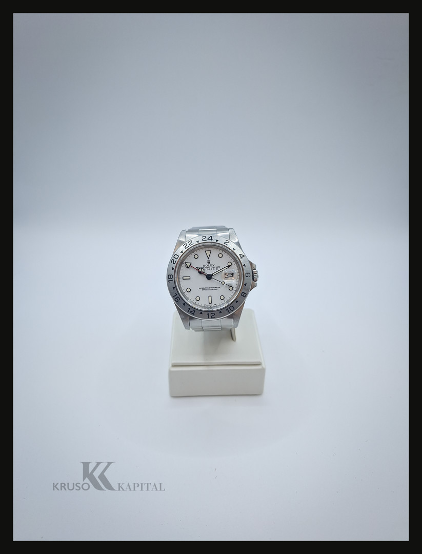 Bracciale con orologio acciaio Rolex Explorer II
