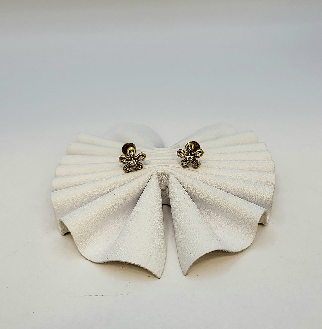 Paio orecchini oro pietre