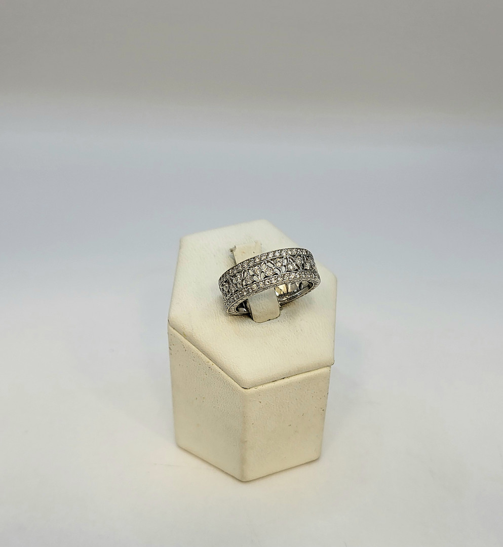 Anello oro diamantini