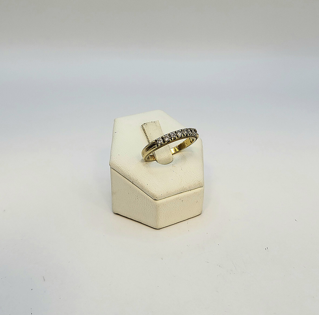 Anello oro diamantini 