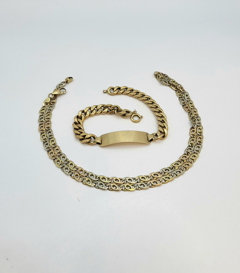 Collana e bracciale oro