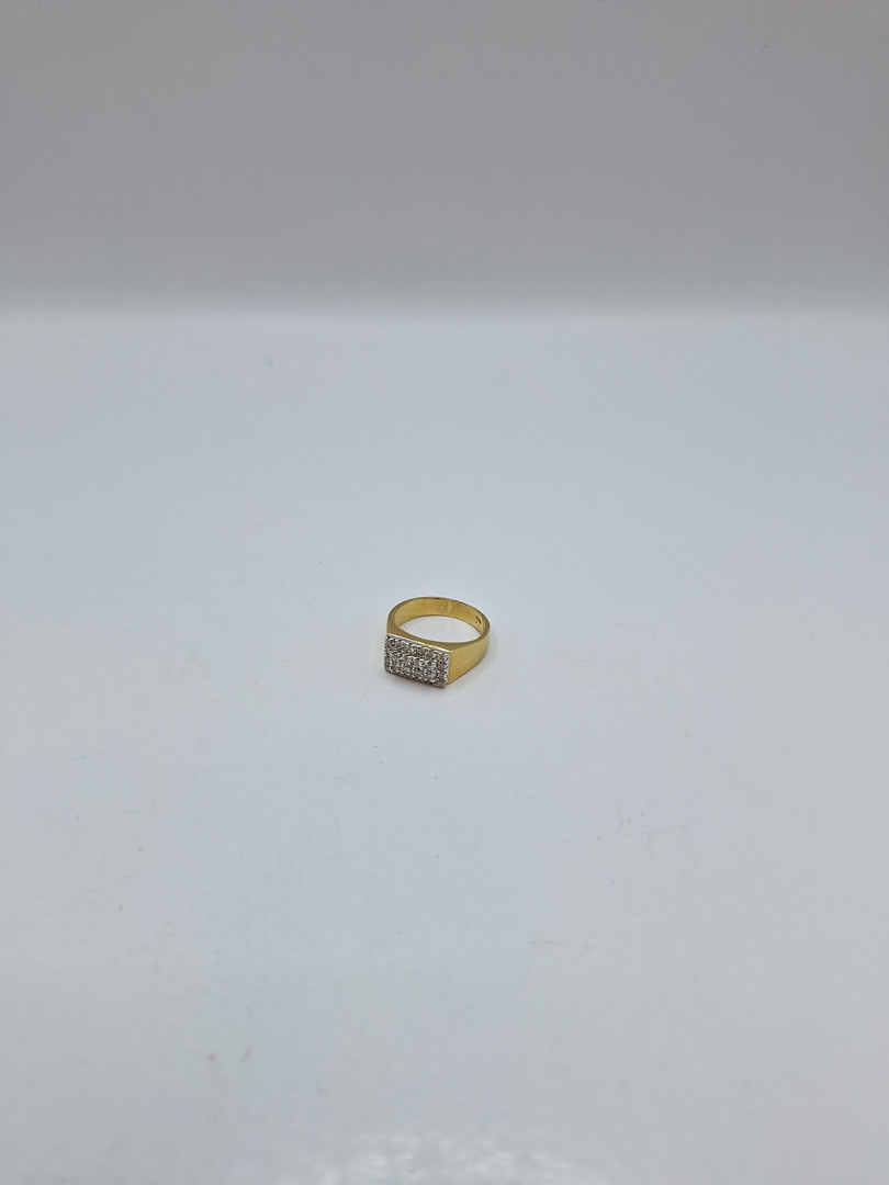 Anello oro diamantini 