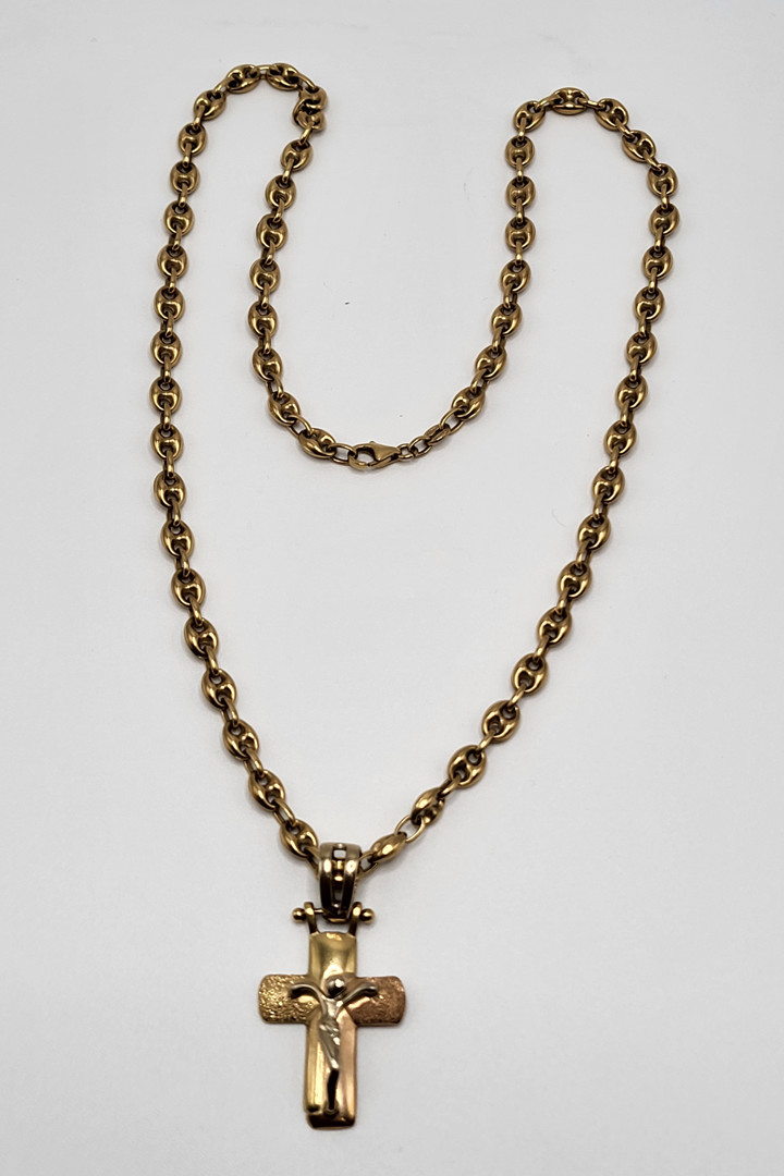 Catena croce oro