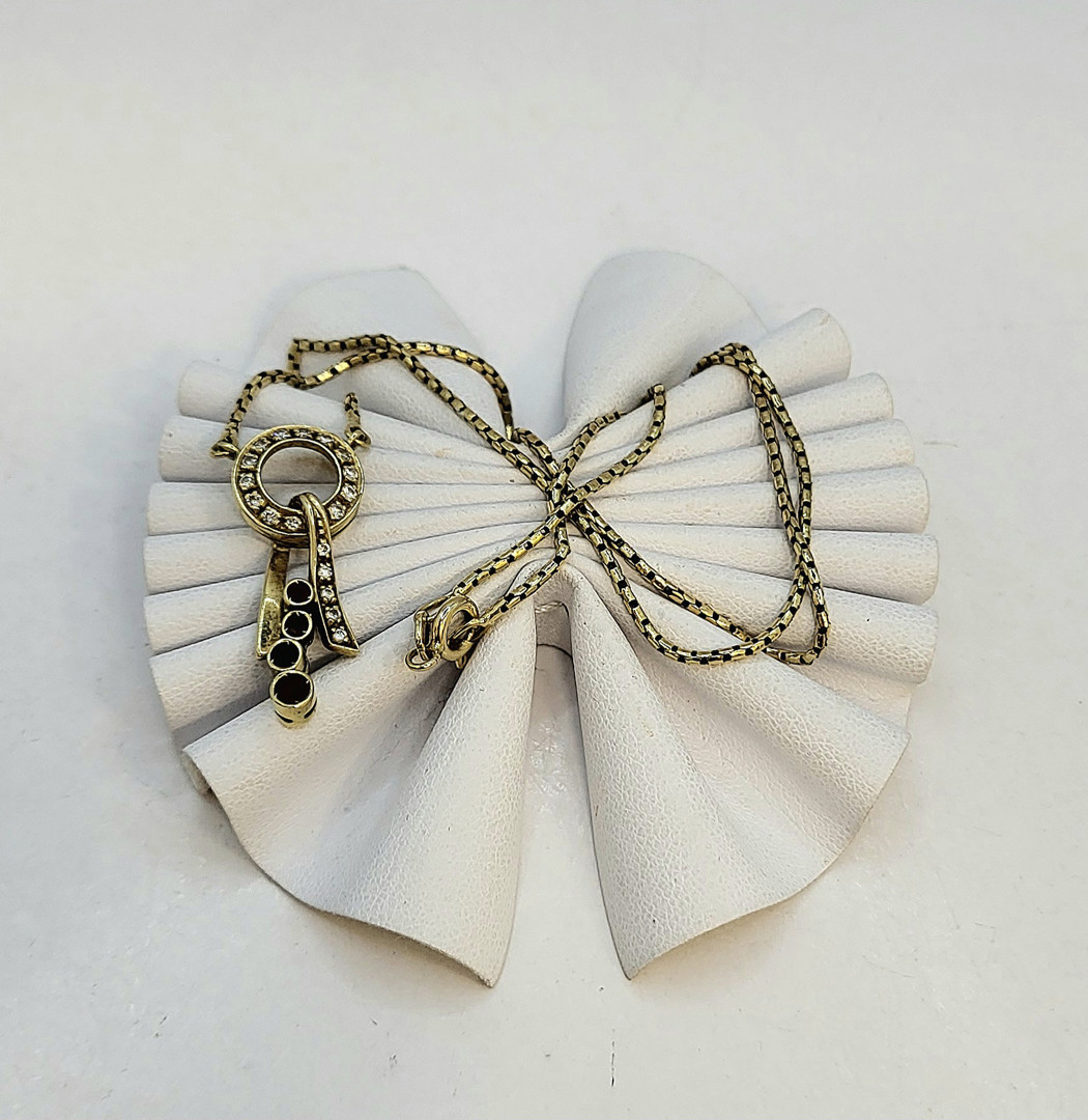Collana oro diamanti pietre
