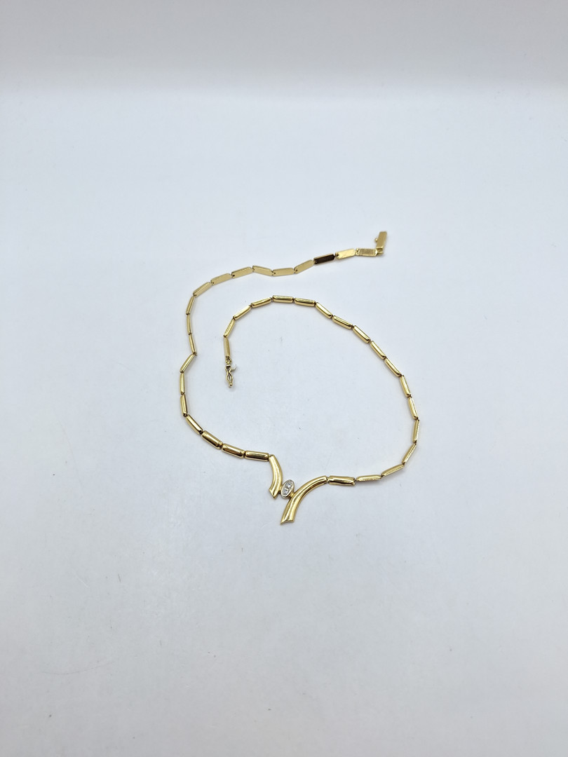 Collana oro diamantini